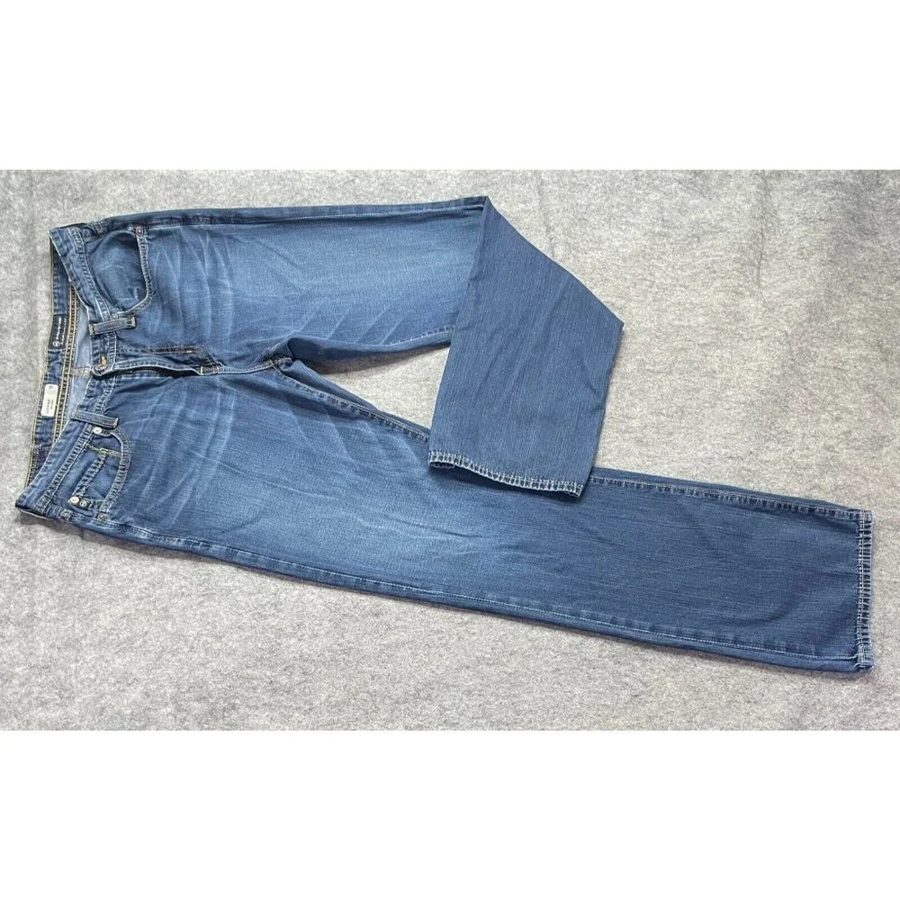 Adriano Goldschmied Protege Slim Straight Jeans Men 33 x 32 Blue Medium Wash